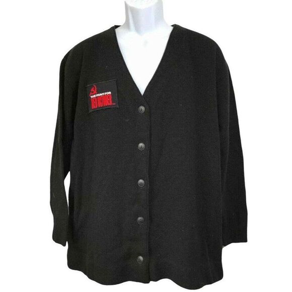 The Hunt Red Original Cast & Crew Cardigan Sweater Long Sleeve Size Large - Picture 1 of 8